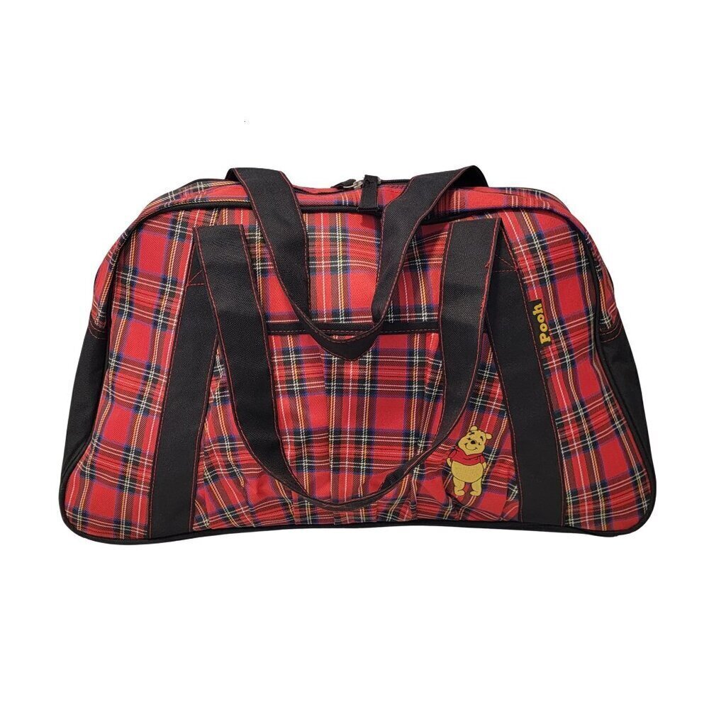 Vintage Disney Winnie the Pooh Plaid Travel Shoulder Bag - Picture 2 of 15